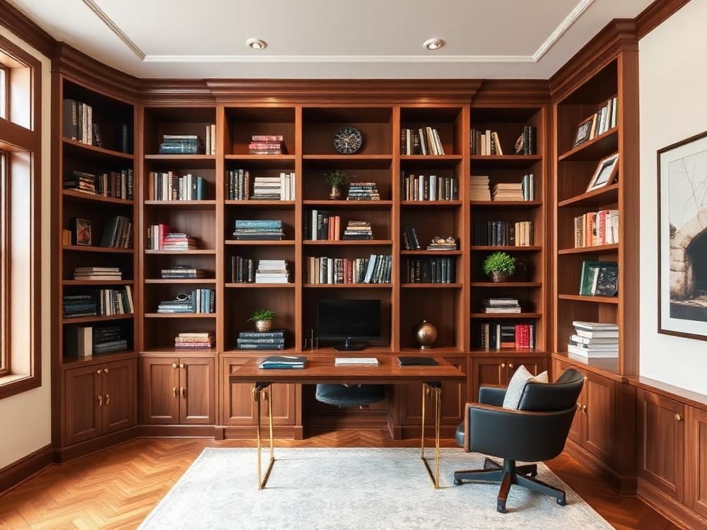 Home Office Built-Ins by Plano Elite Cabinets